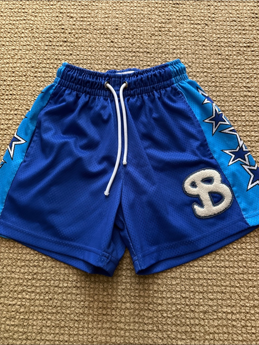 Bucket Squad Athletic Shorts with Star Panel Detail